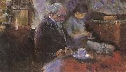 Near the coffee table Edvard Munch